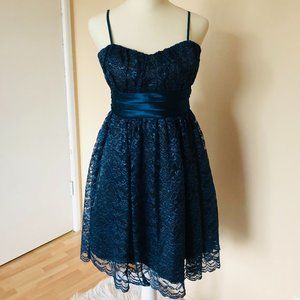 TRIXXI Blue Lace Dress